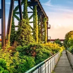 führung im Landschaftspark auf Klassenfahrt nach Duisburg