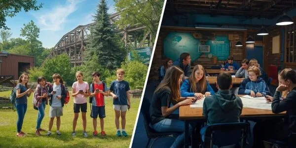 Parkrallye und Klassen-Escape im Landschaftspark auf Klassenfahrt nach Duisburg
