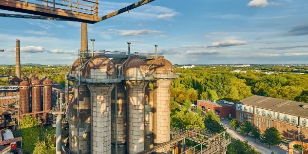 besuch im landschaftspark auf Klassenfahrt nach Duisburg